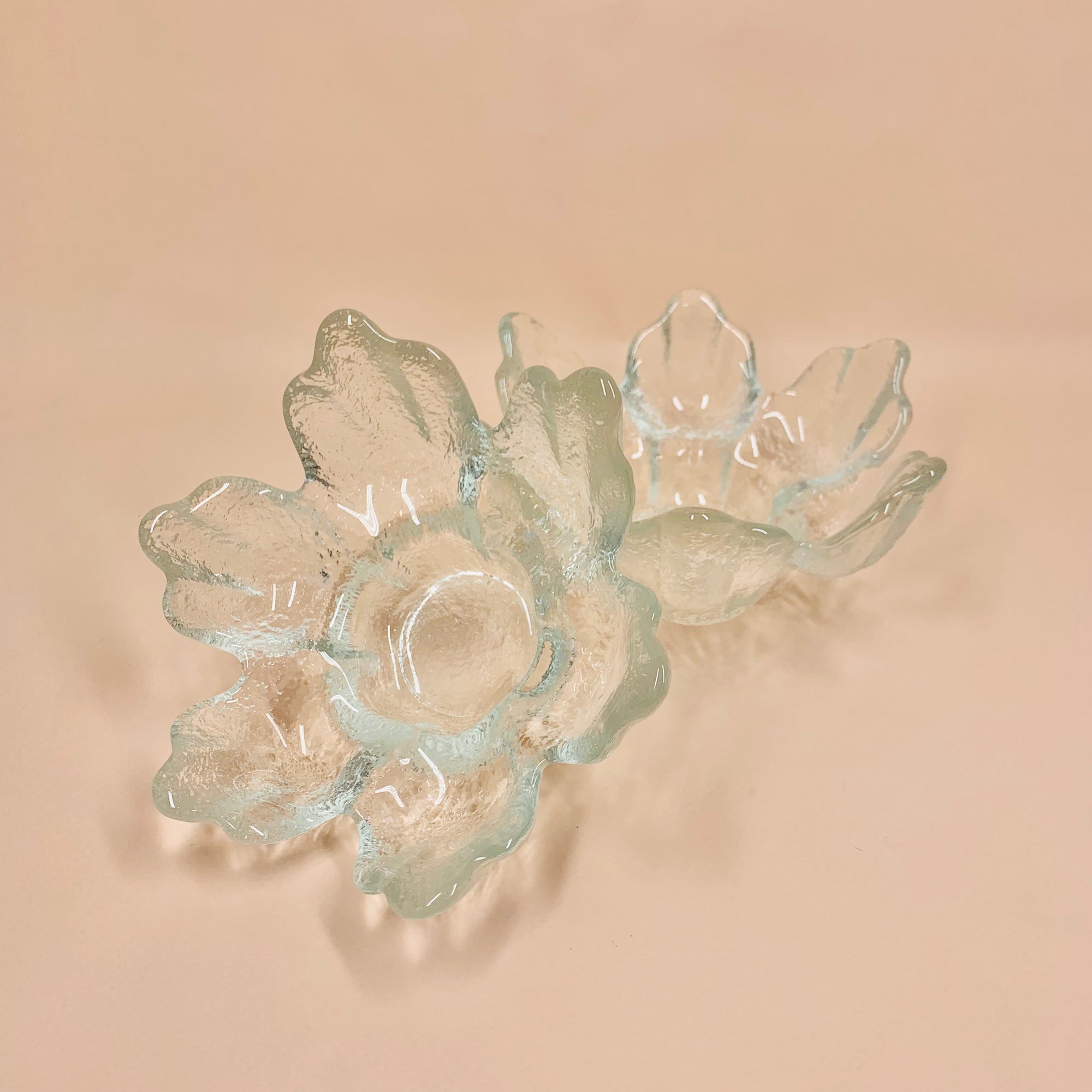 MCM Ravenhead ice glass candle holder
