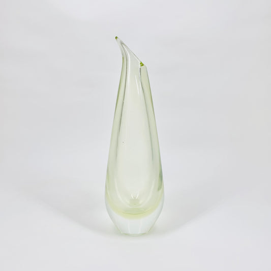 MCM Murano Flavio Poli citrine sommerso glass posy vase