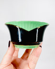 Extremely rare 1920s Victoria Czechoslovakia Art Deco hand painted porcelain coffee cup and matching saucer