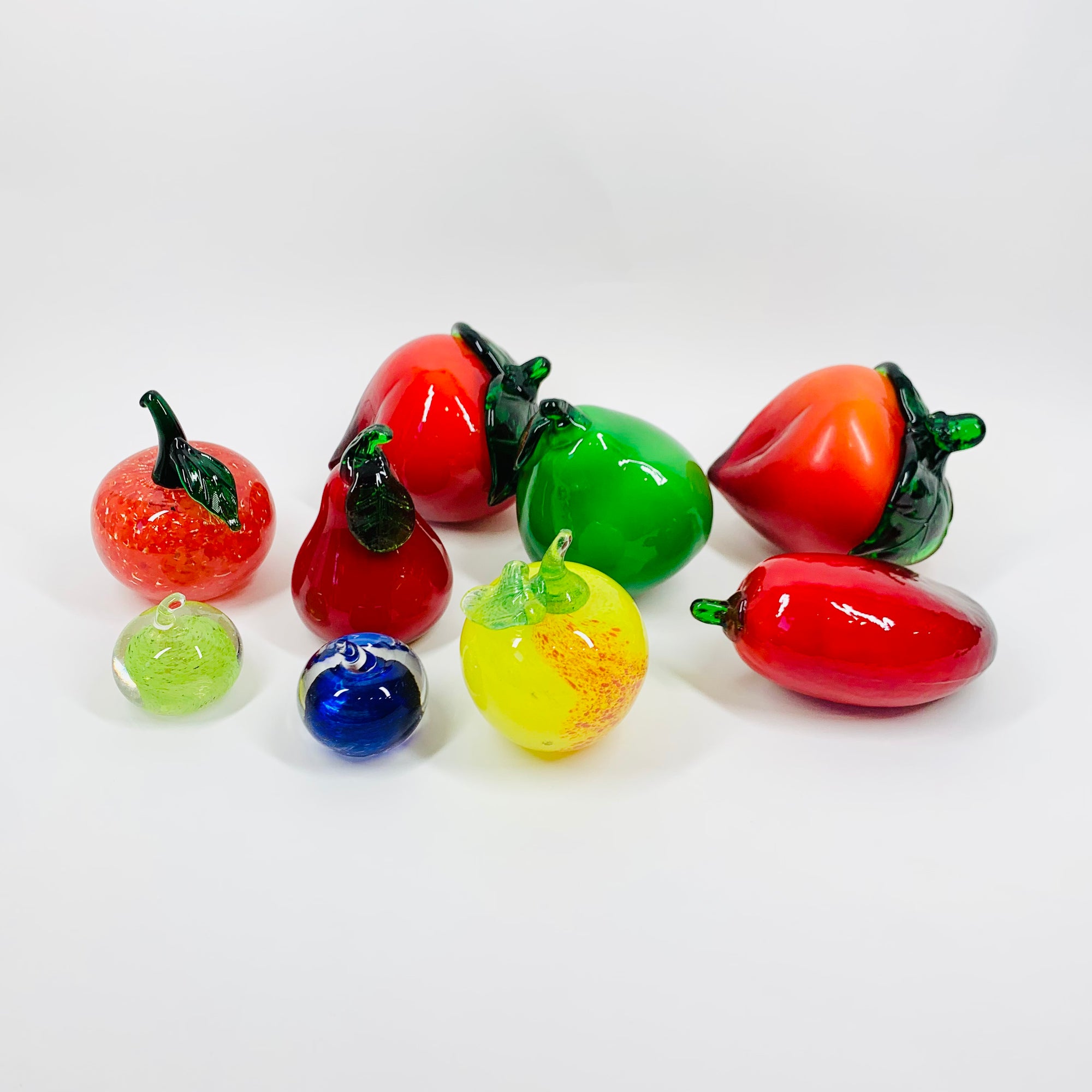 Midcentury Italian glass fruit