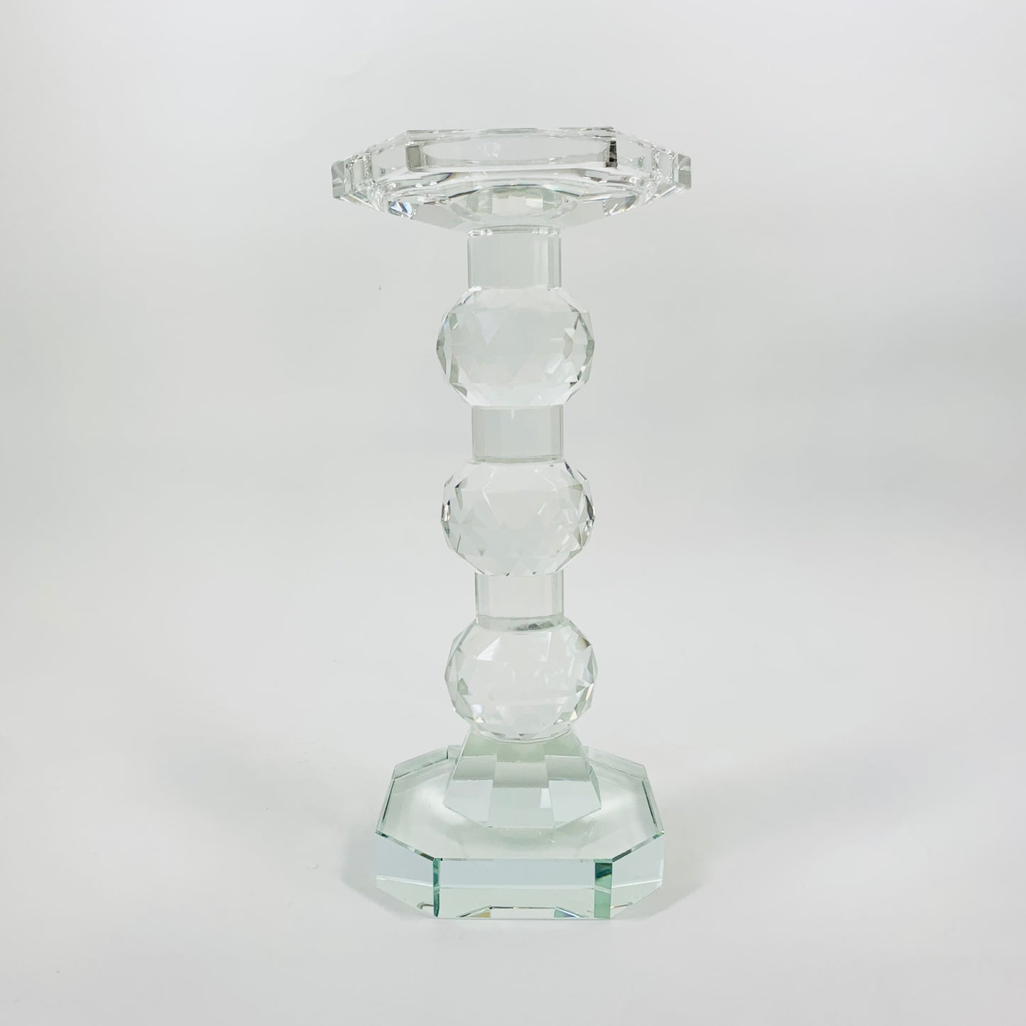 Vintage cut crystal candle holder