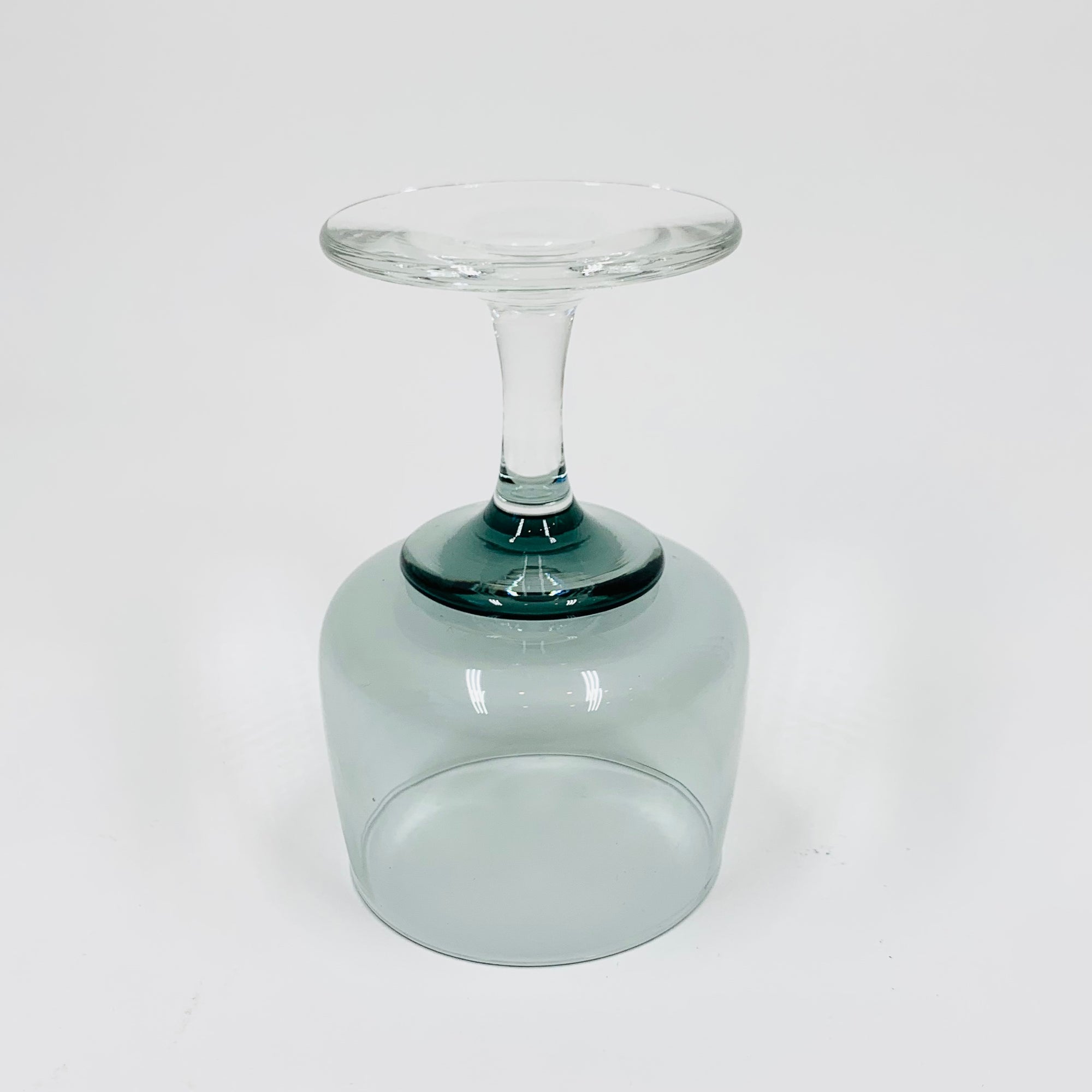 1950s POLISH GREY GLASSES WITH CLEAR STEMS