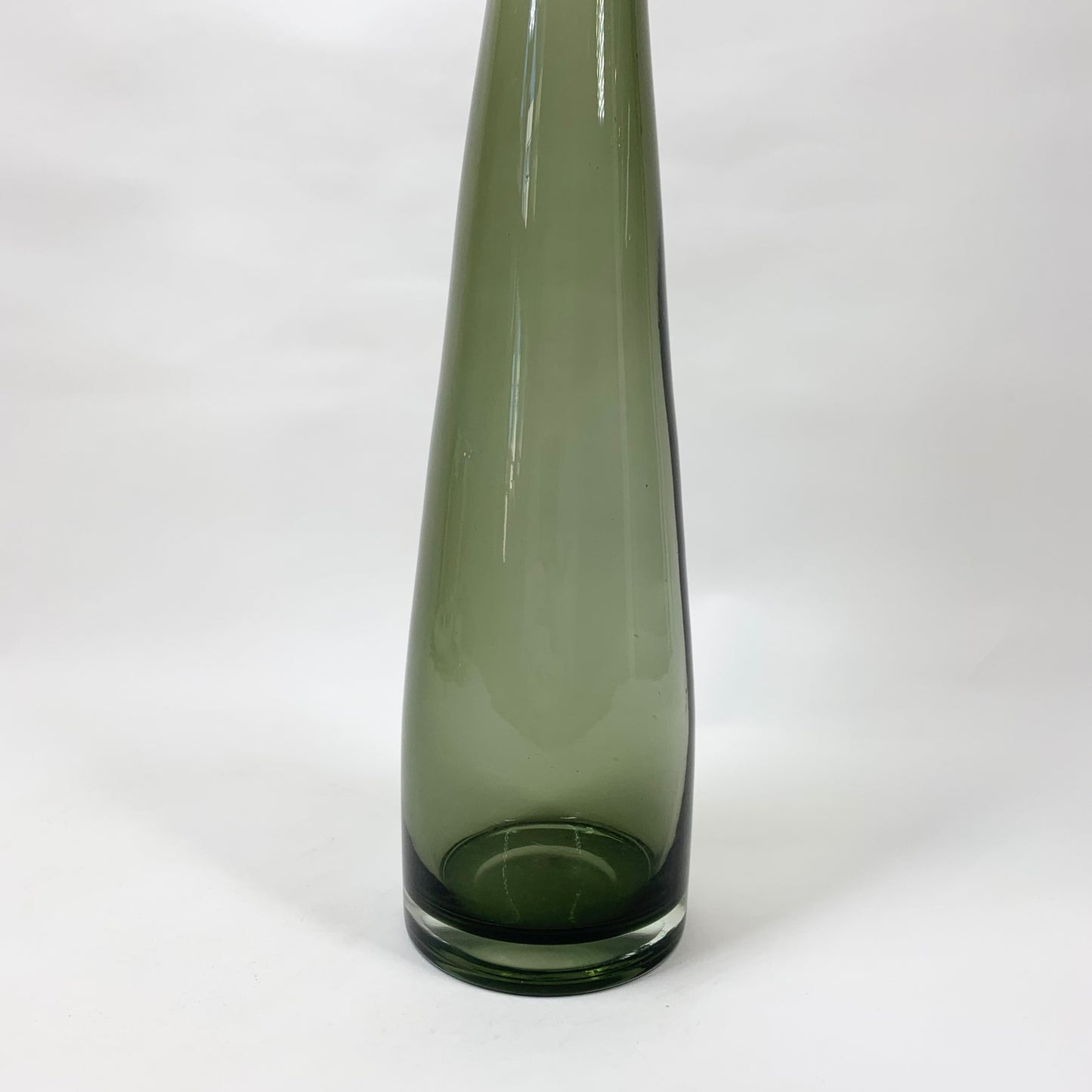 Retro hand made glass bottle vase