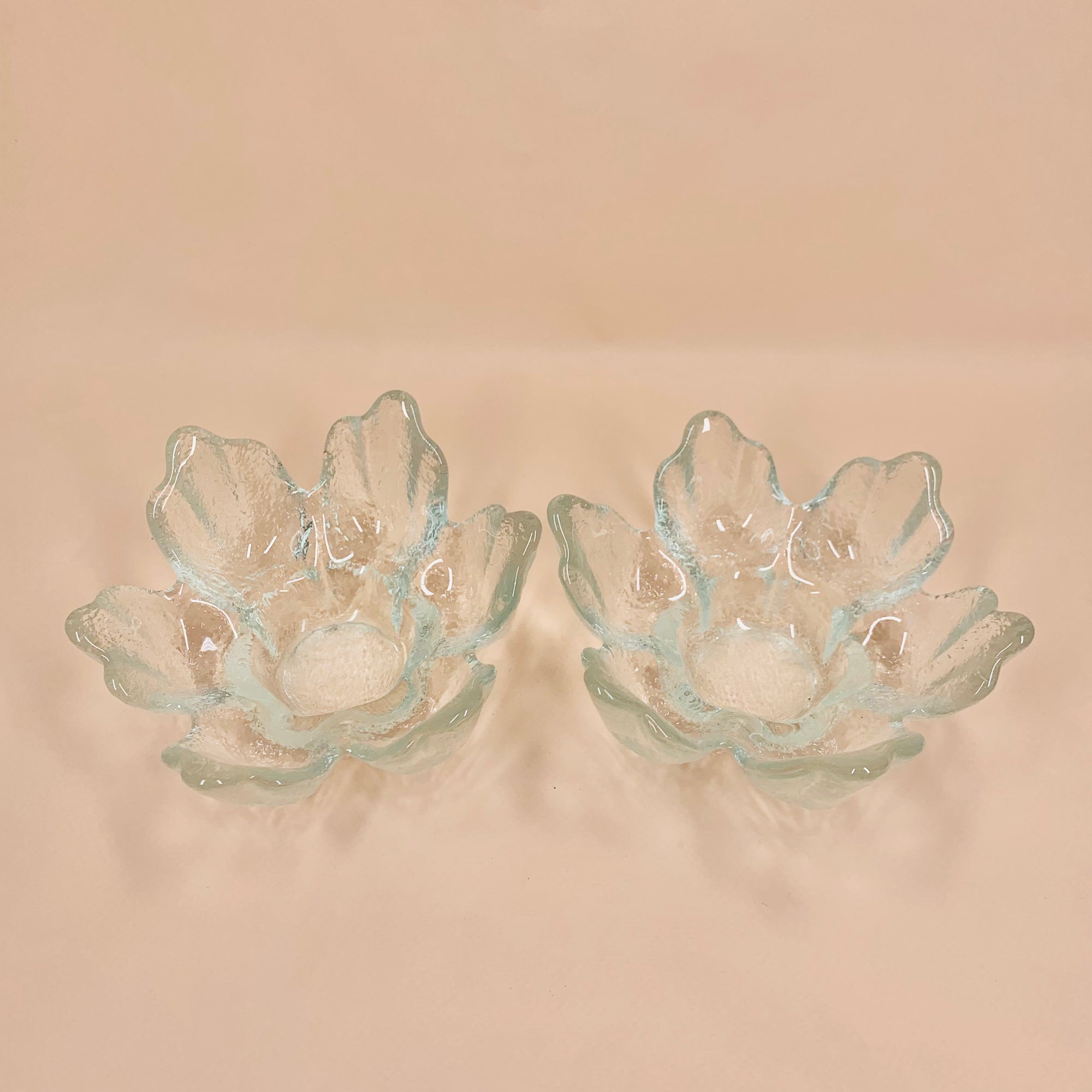 MCM Ravenhead ice glass candle holder