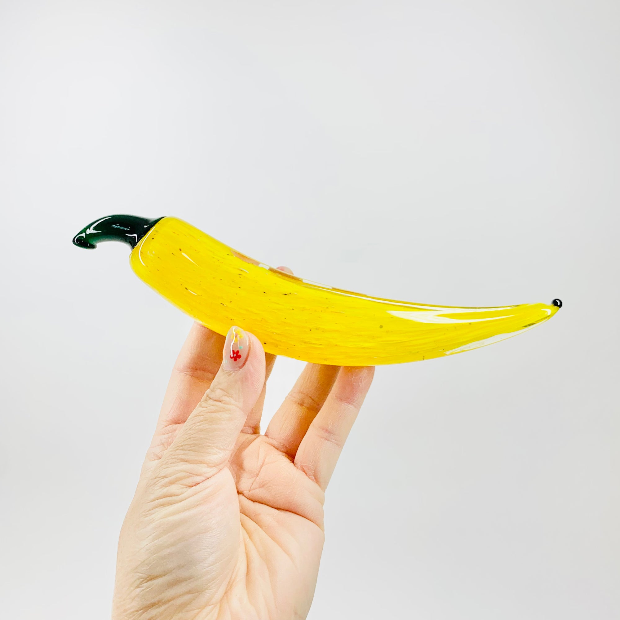 Rare mouth blown studio art glass banana