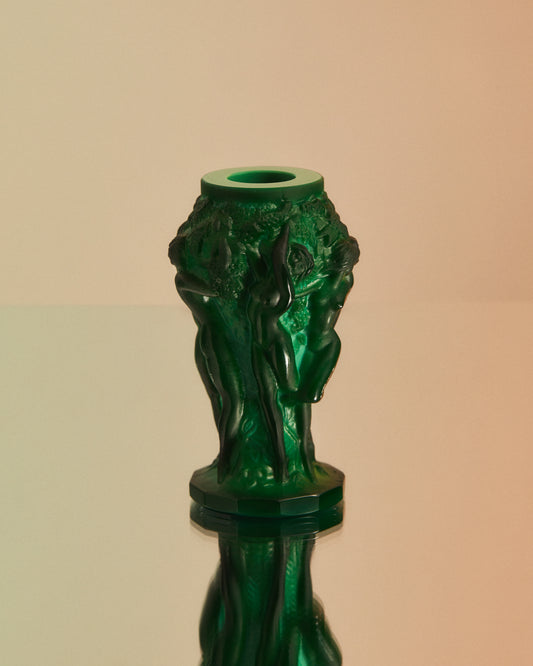 Art Deco H.Hoffmann Bacchantes malachite posy vase