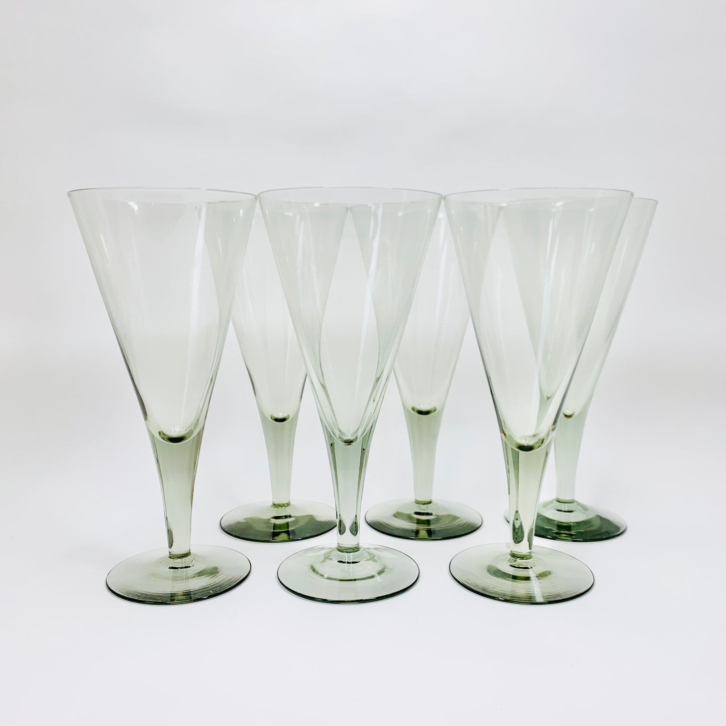 Extremely rare MCM Orrefors large grey schnapps/wine glasses