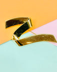 Rare Monet gold plated waves brooch