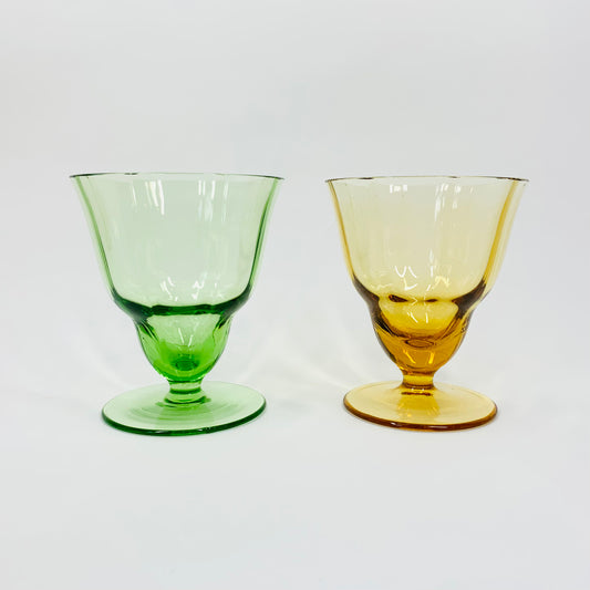 Antique Art Deco cocktail glasses