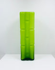 1960s JAPANESE GREEN SATIN GLASS BAMBOO VASE