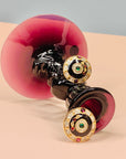 Extremely rare 1970s Swarovski gold plated clip on earrings with colour crystals