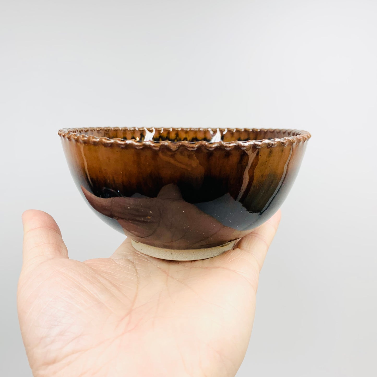Hand crafted Japanese decorative pottery bowl
