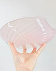 1950s PINK MURANO OPALESCENT GLASS SHELL BOWL
