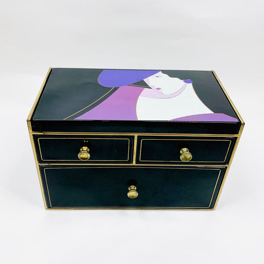 Rare Japanese 1980s Memphis jewellery box