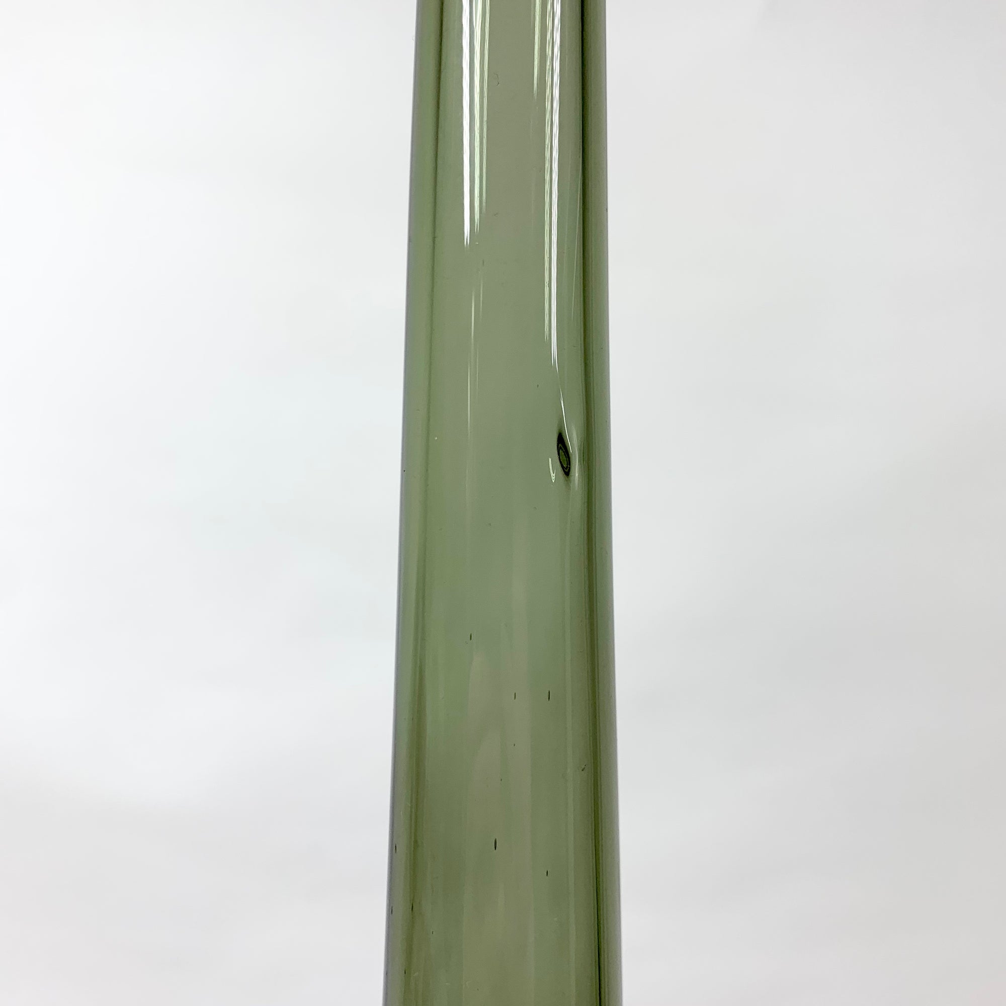 Retro hand made glass bottle vase