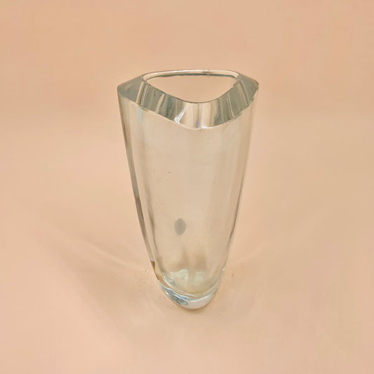 1960s Swedish Strombergshyttan modern glass posy vase