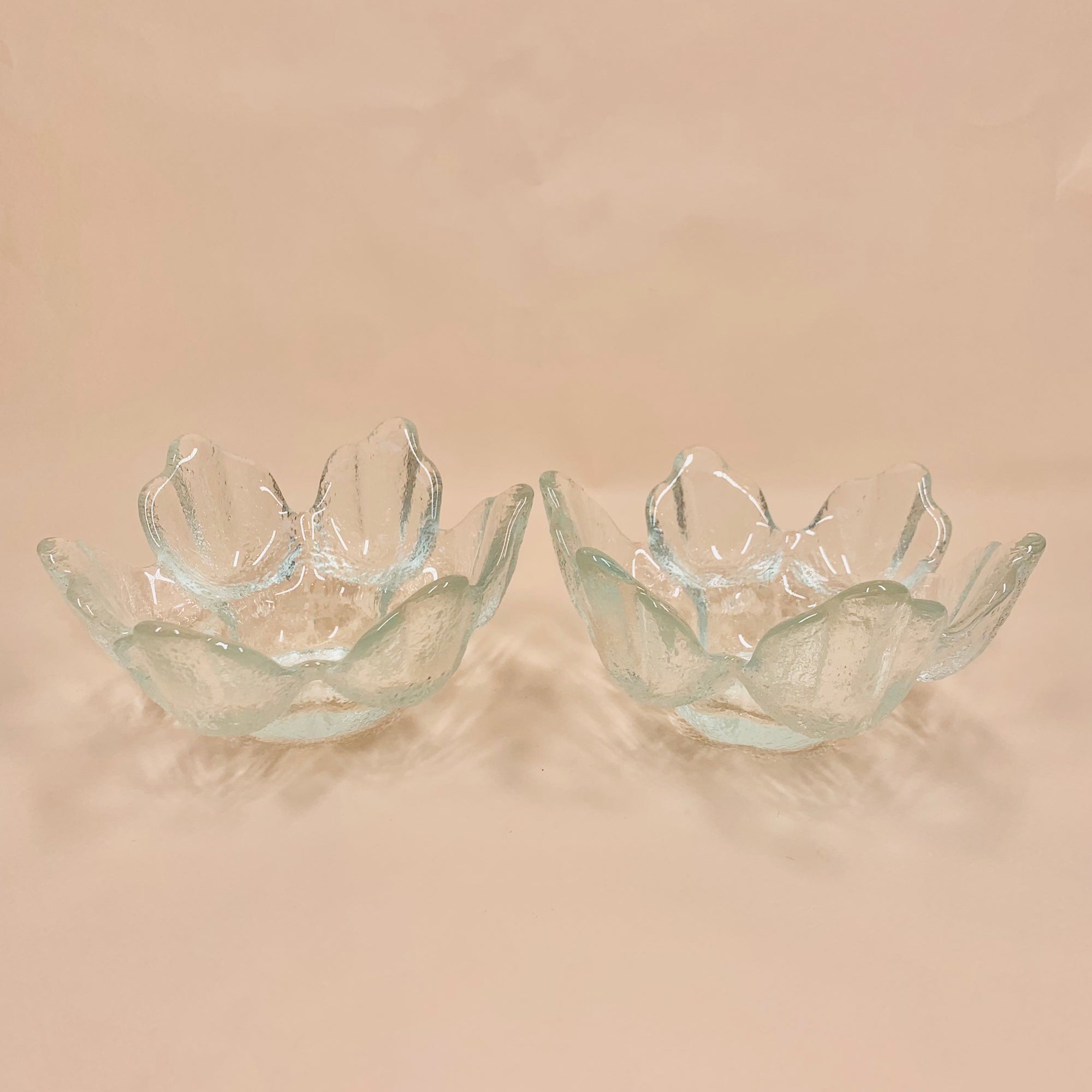 MCM Ravenhead ice glass candle holder