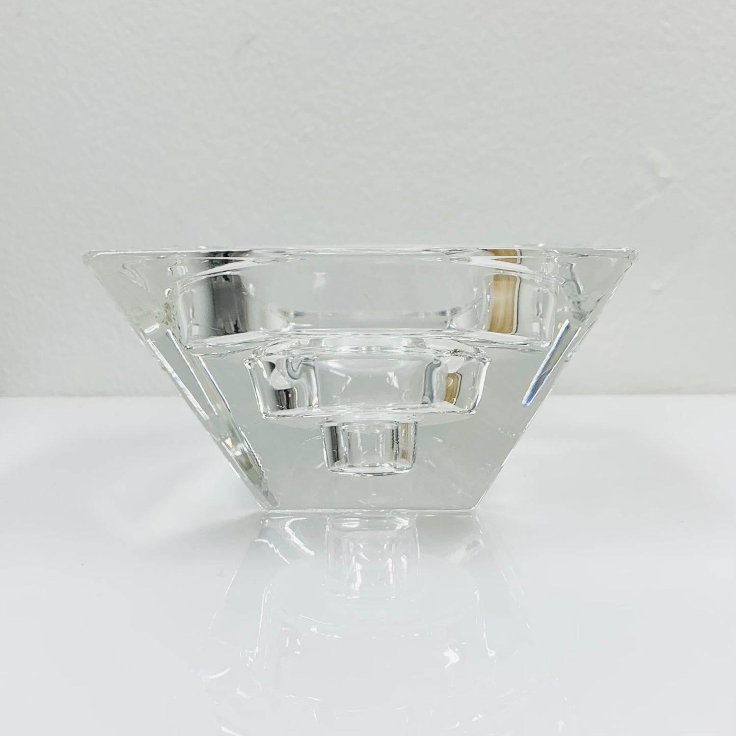 Retro Orrefors multi purpose crystal candle holder