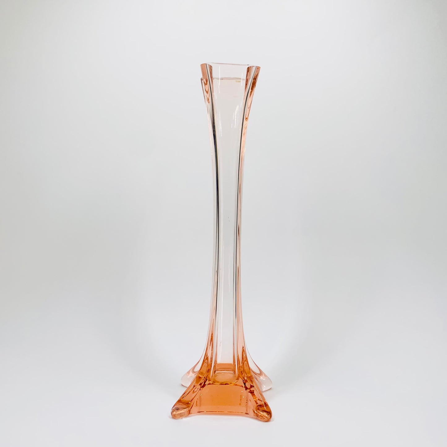 Rare Art Deco pink depression glass vase