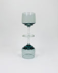 1950s POLISH GREY GLASSES WITH CLEAR STEMS