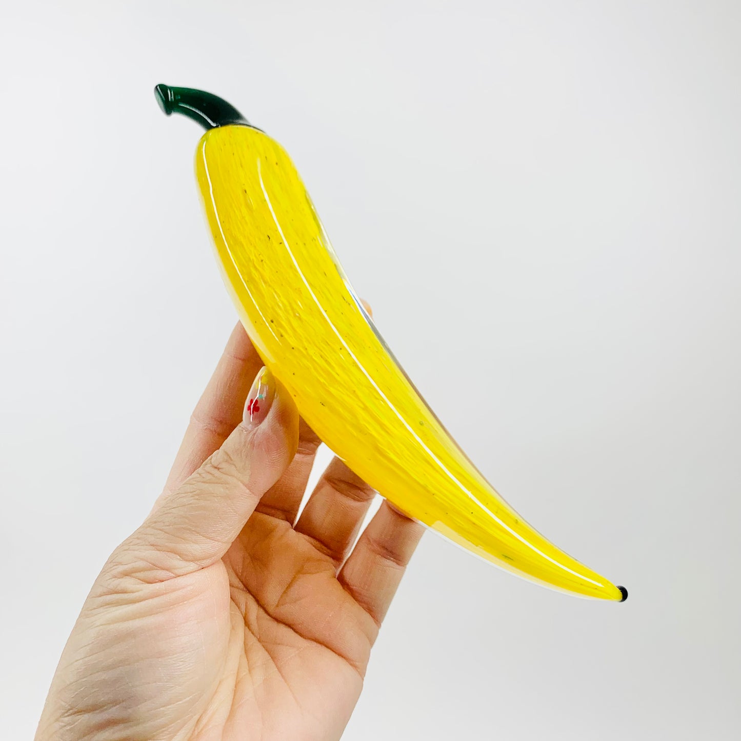 Rare mouth blown studio art glass banana