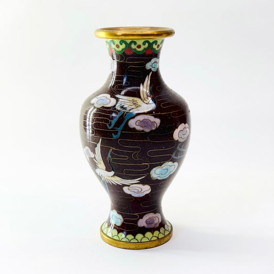 Antique mini cloisonné vase