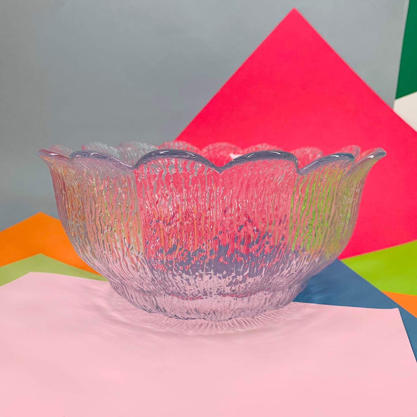 Midcentury Holmegaard glass fruit/salad bowl