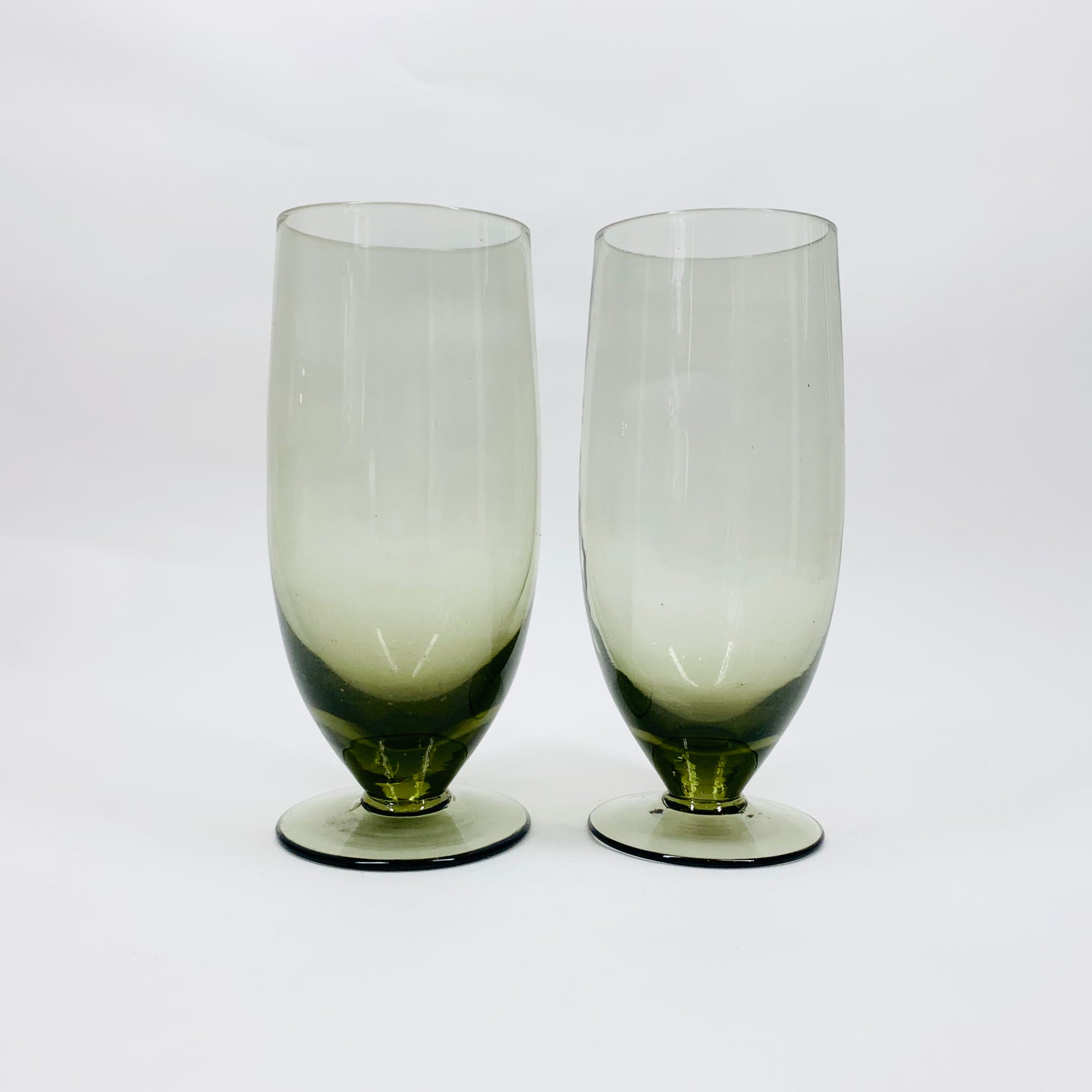 MCM grey short footed cocktail/champagne glasses