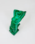 ANTIQUE ART DECO MALACHITE GLASS NUDE