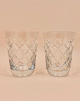 Antique cut crystal short water tumblers