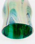 Antique Art Nouveau Kralik hand made peacock iridescent feather glass vase