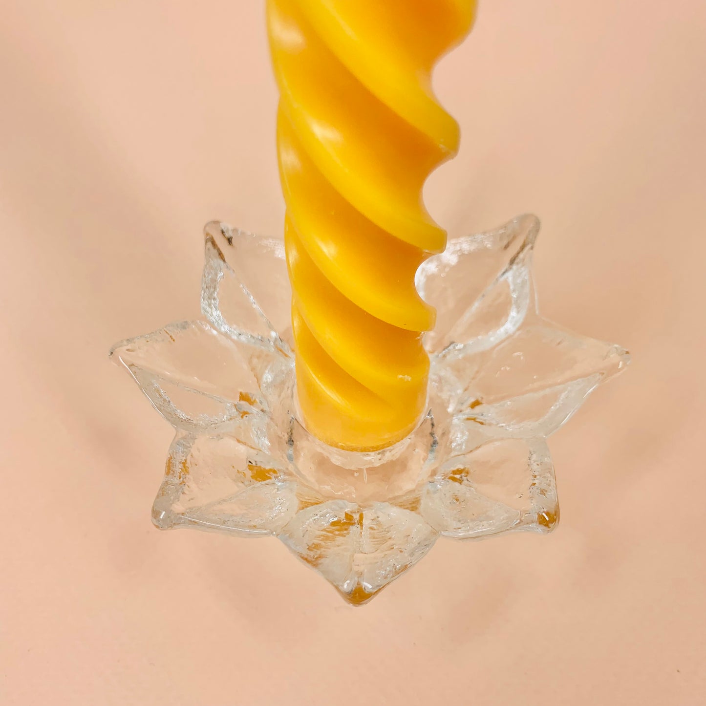 MCM Sea Glasbruk made in Sweden glass candle holder