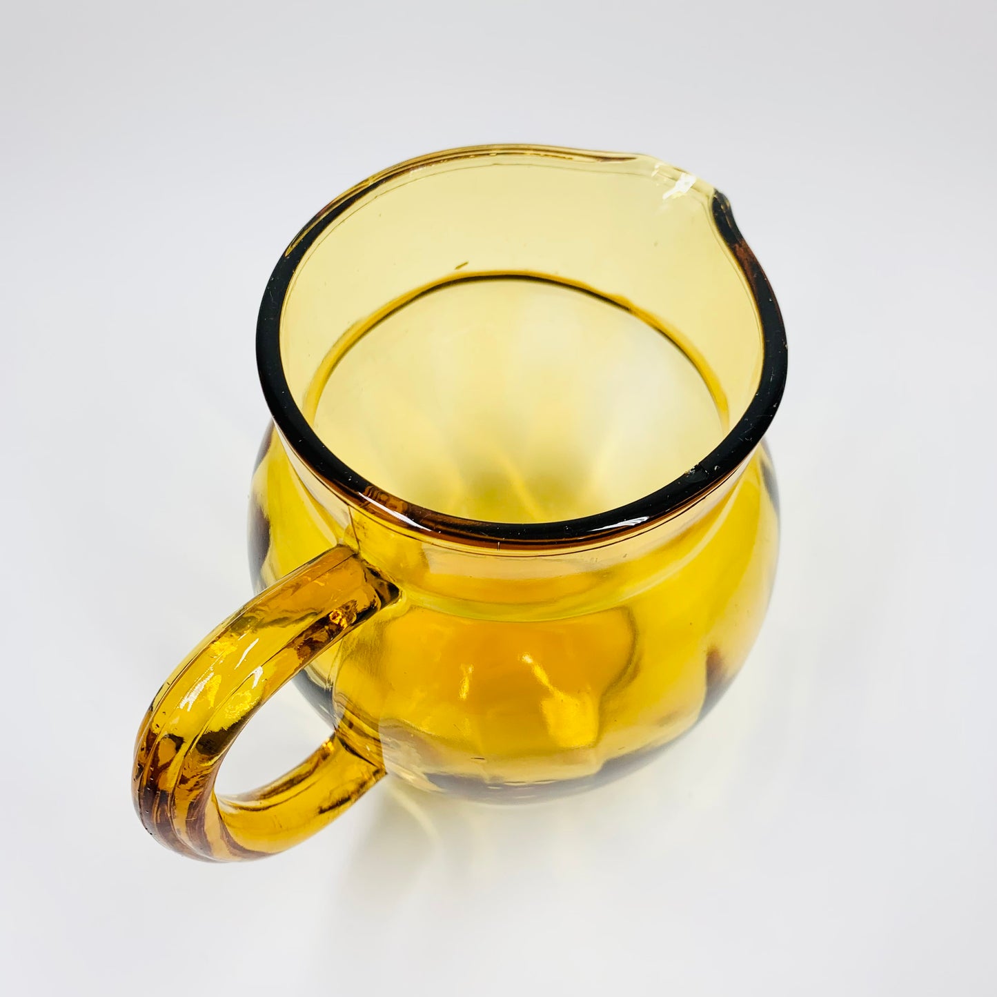 Art Deco amber glass jug