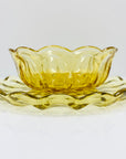 Antique Depression amber glass bowl