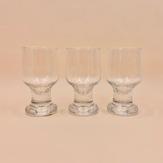 Vintage Scandinavian port glasses