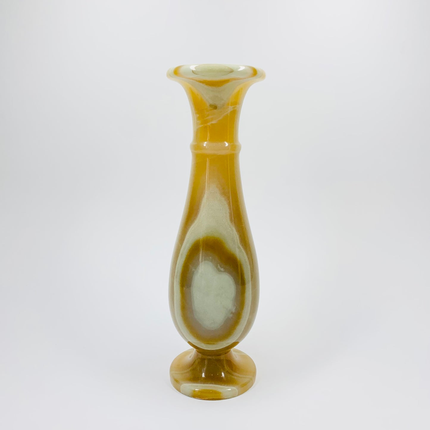 Antique onyx baluster vase