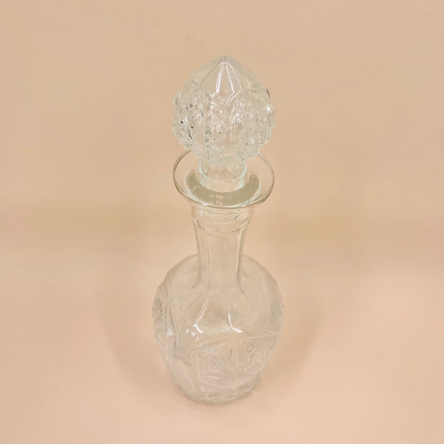 Antique pressed glass decanter
