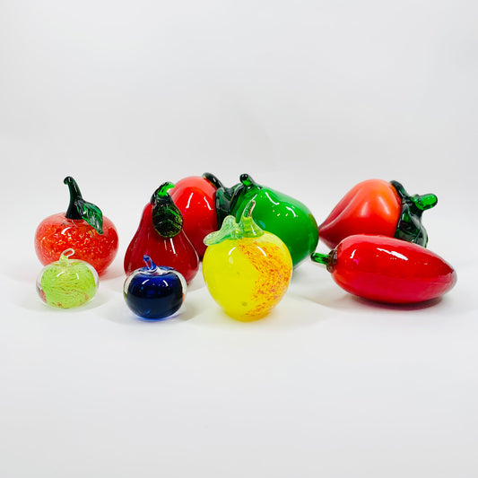 Midcentury Italian glass fruit