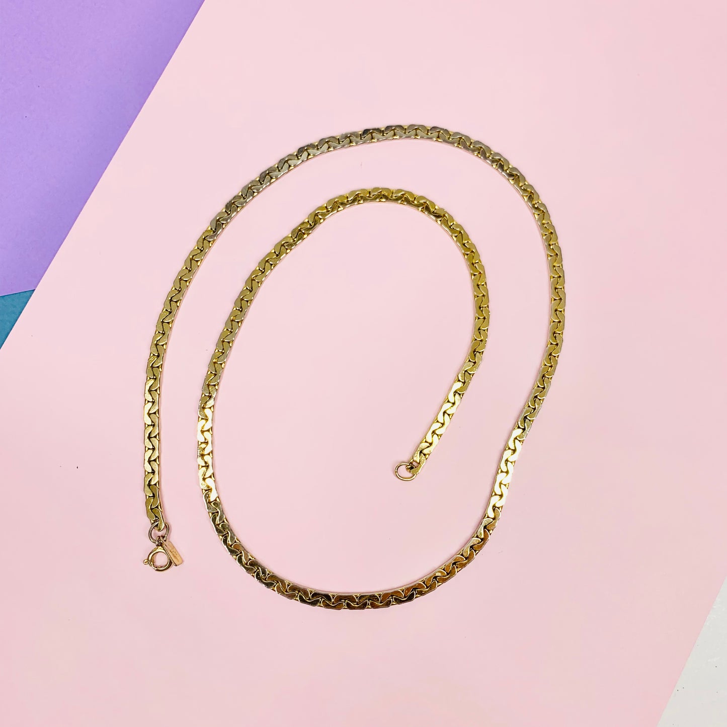 Extremely rare 1970s Artisan ultra rolled gold long chain