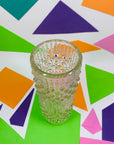 1970s Sklo Union Czech pressed glass vase by Pavel Panek