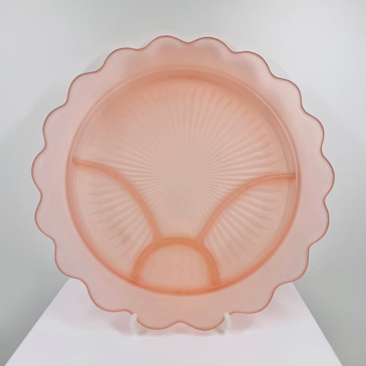 PINK SCALLOP PLATE