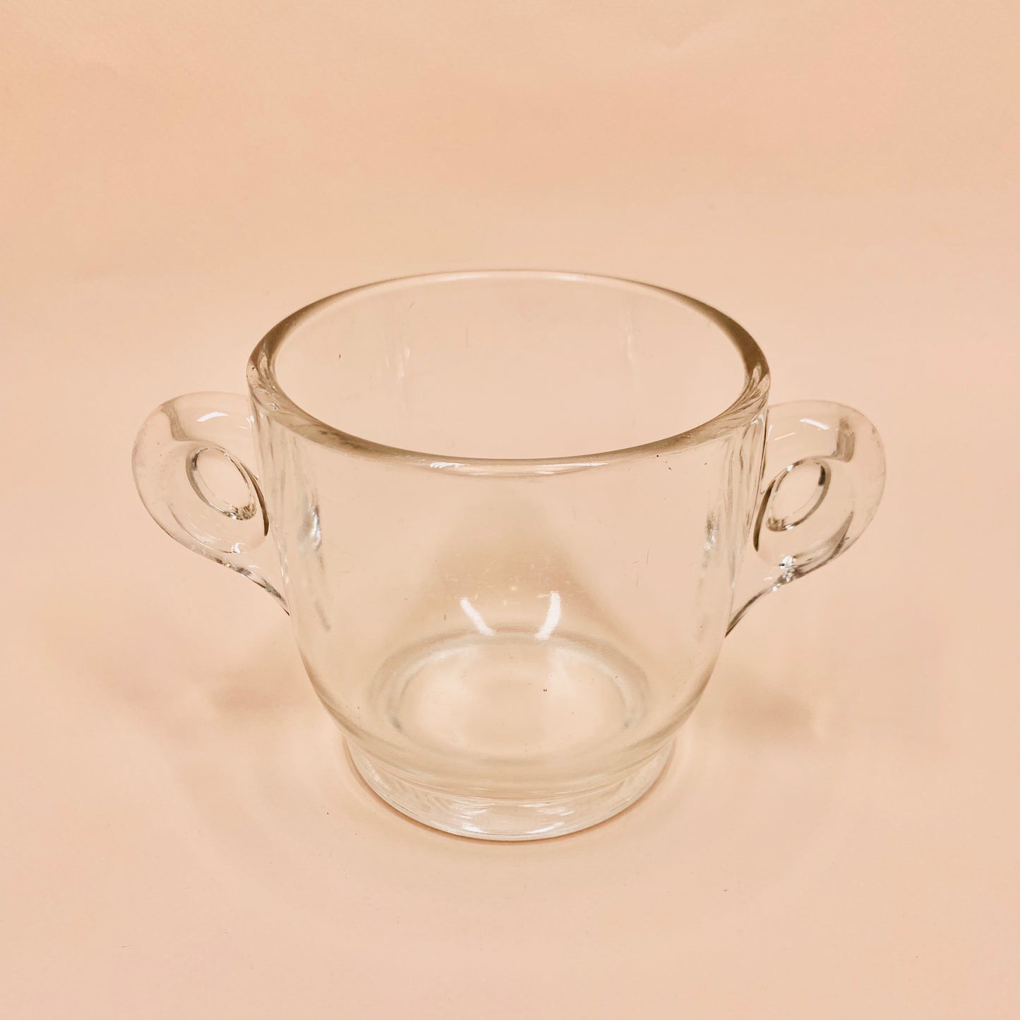 Antique hand made glass mini ice bucket
