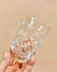 Antique cut crystal short water tumblers