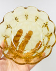 Antique Depression amber glass bowl