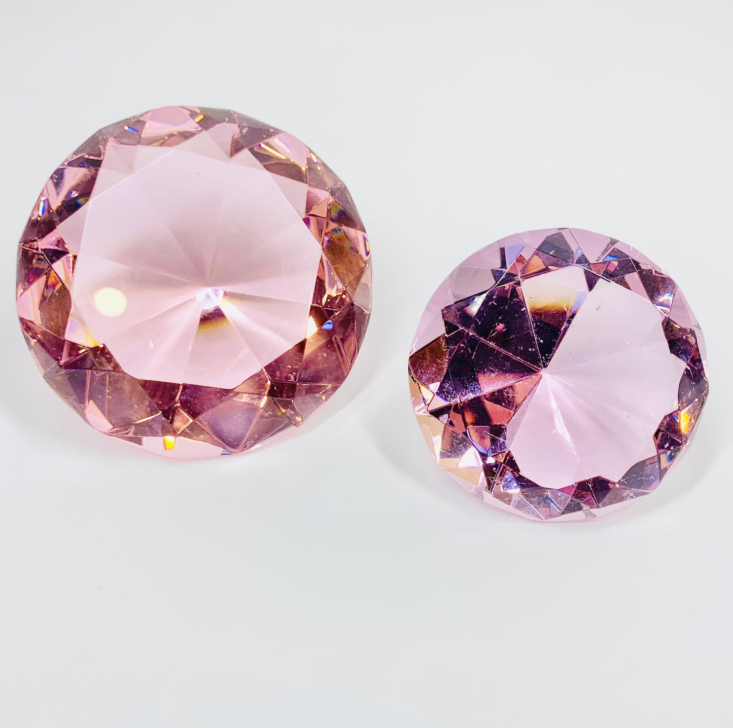 Rare retro pink Swarovski Crystal diamente