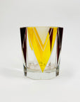 Extremely extremely rare antique Art Deco ruby & gold enamel glass decanter set by Karl Palda