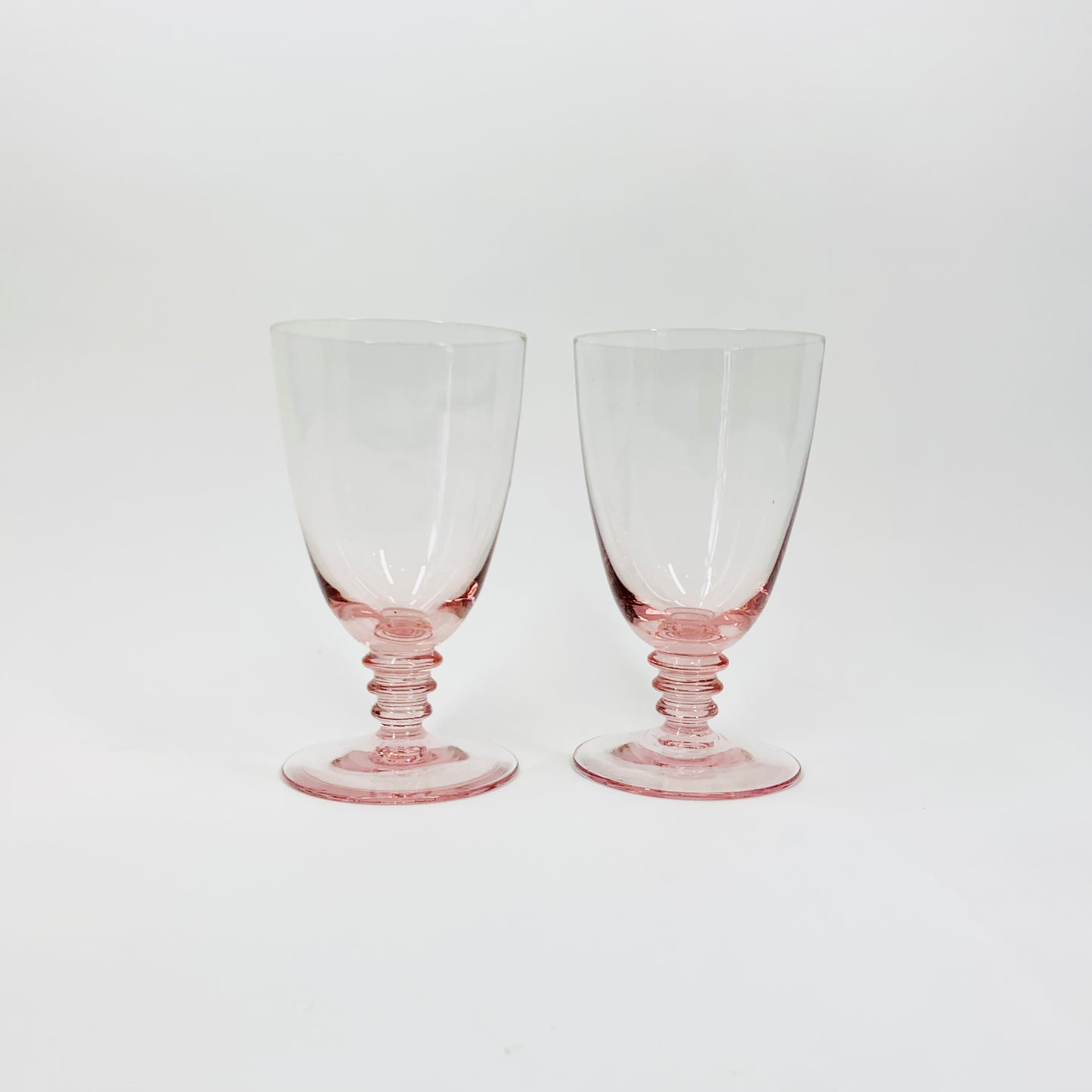 Rare MCM pink cocktail glasses
