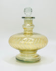 Vintage cut glass iridescent decanter
