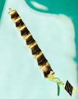 1970s West German 14K gold plated fancy links bracelet
