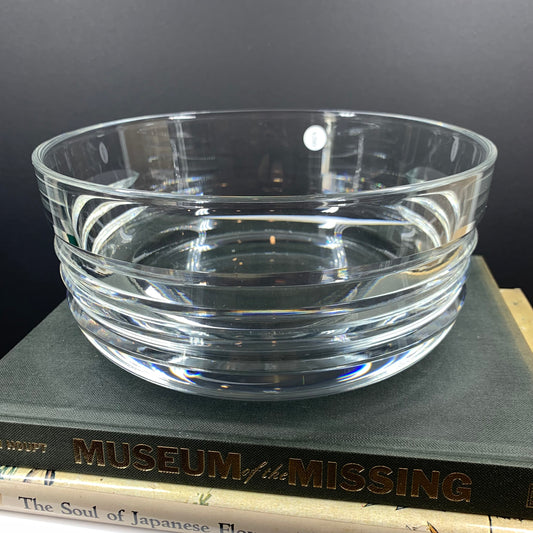 Stunning vintage Mikasa cut crystal bowl, signed